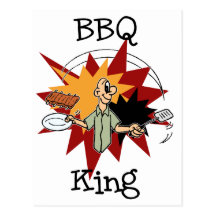 BBQ King T-shirts and Gifts Post Cards