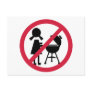 BBQ - No Women Postcard