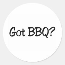 BBQ obtenu Autocollants Ronds