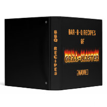 BBQ Recipes Vinyl Binders