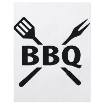 BBQ with cutlery icon Flyer