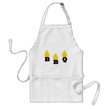 BBQ with flames icon Apron