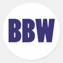 BBW ROUND STICKERS