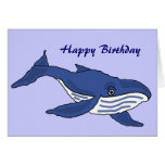 BC- Blue Whale Birthday Card