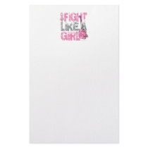 BC Fight Like A Girl 2 Stationery Paper