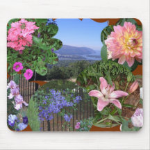 BC- Fun Floral Collage Mouse Pads