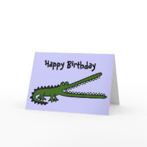 BC- Funny Crocodile Birthday Card