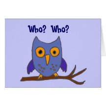 BC- Funny Owl Birthday Card