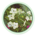 BC garden flowers envelope seals 4 Round Sticker