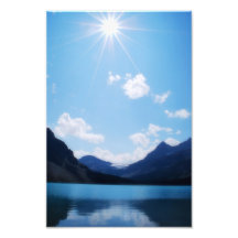 BC Rocky Mountain Sunlight Photo Art