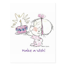 BD-002 Birthday Wish Postcard