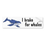 BD- I brake for whales bumper sticker bumper stickers
