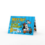 bd scooter cow - great grandson greeting card