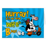 bd scooter cow - wife cards