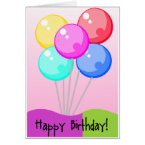 Bday Balloons cards