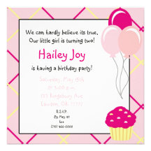 BDAY, We can hardly believe its true,Our little... Personalized Invitations
