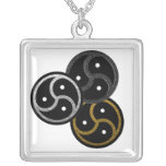 BDSM EMBLEM CHROME, GOLD and SILVER - Pendant