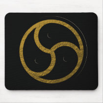 BDSM EMBLEM GOLD  - Mousepad