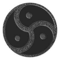 BDSM SYMBOL CHROME Stickers