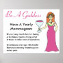 Be A Goddess, Have A Mammogram Wine Goddess BCA Print