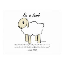 "Be a Lamb" Postcard