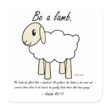 "Be a Lamb" Stickers