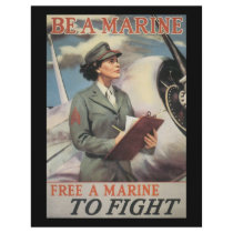 Be A Marine World War II Flyer Design