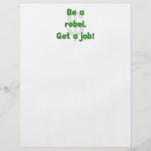 Be A Rebel Get A Job Personalized Flyer