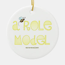 Be A Role Model - A Positive Word Christmas Ornaments
