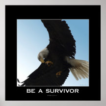BE A SURVIVOR Motivational Poster