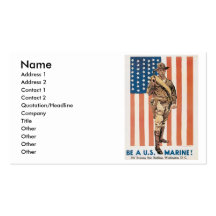Be a US ******! Vintage War recruitment poster Business Cards