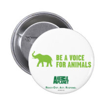 Be a Voice For Animals Button