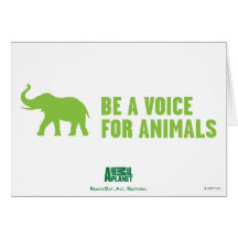 Be a Voice For Animals Card