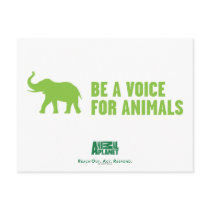 Be a Voice For Animals Postcard