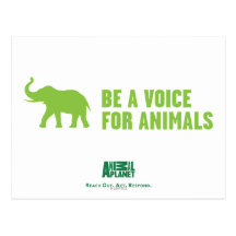 Be a Voice For Animals Postcard