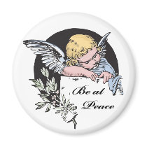 Be at Peace Angel Fridge Magnets