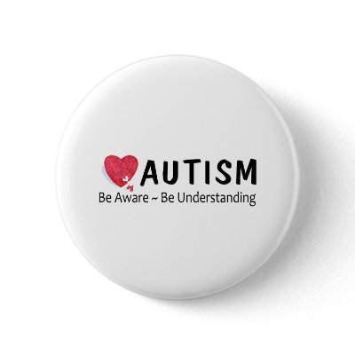 Be Aware Be Understanding (P Hrt) Pin by AutismZazzle