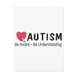 Be Aware Be Understanding (P Hrt) Post Card