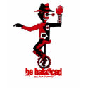 Be balanced clown on unicycle graphic art t-shirt