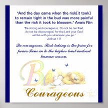 Be Courageous-Customize Poster