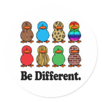 Be Different Ducks Sticker
