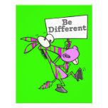 be different funky zebra pattern donkey personalized announcements