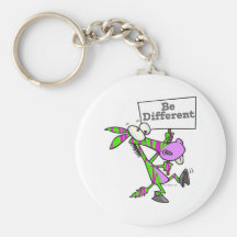 be different funky zebra pattern donkey key chain