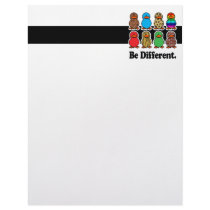be different funny pattern ducky ducks custom letterhead