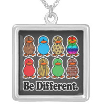 be different funny pattern ducky ducks custom necklace