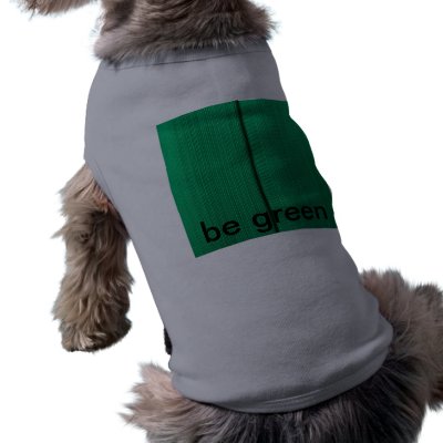 be green dog tshirt by Sarita_Blum