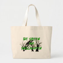Be Green on Halloween Bag