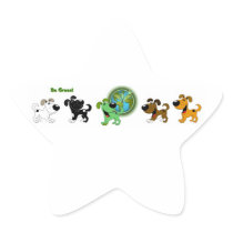 Be Green Stickers