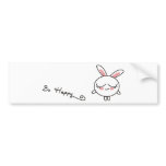 Be Happy Bunny Bumper Stickers