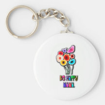 be happy mama keychain